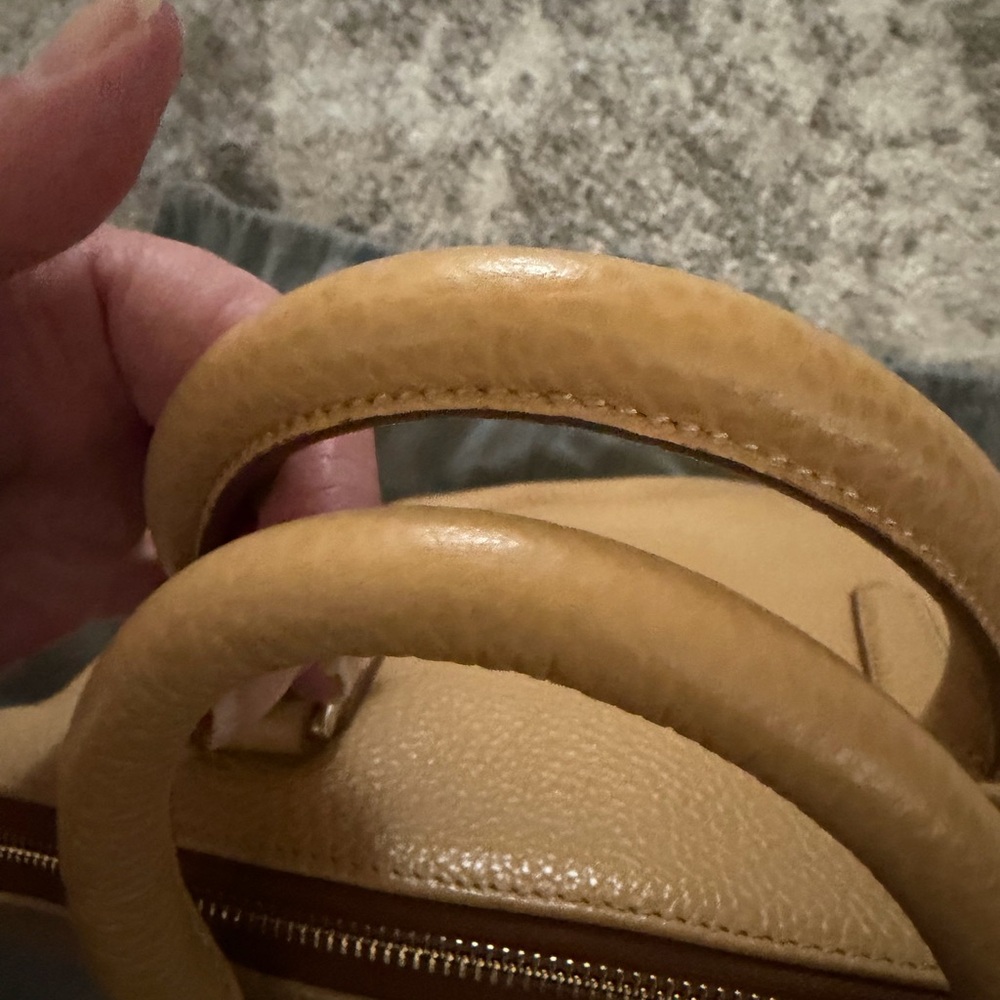Brahmin Large Duxbury Satchel NEPAL Leather NATURAL - Picture 14 of 16